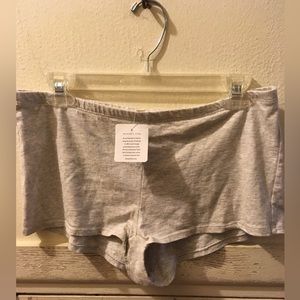 WOMYN’S RITES HEATHER GREY FITTED BOXER